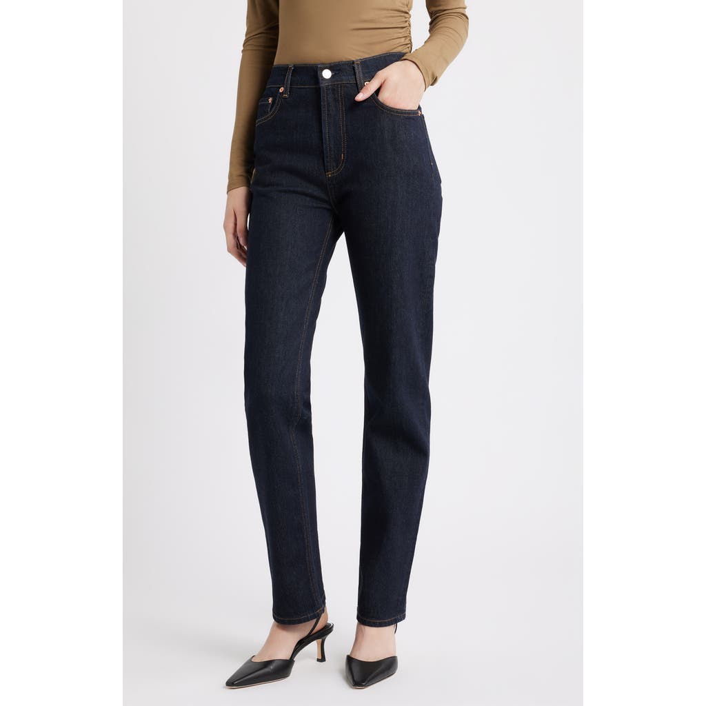 Rails Topanga High Waist Straight Leg Jeans In Blue