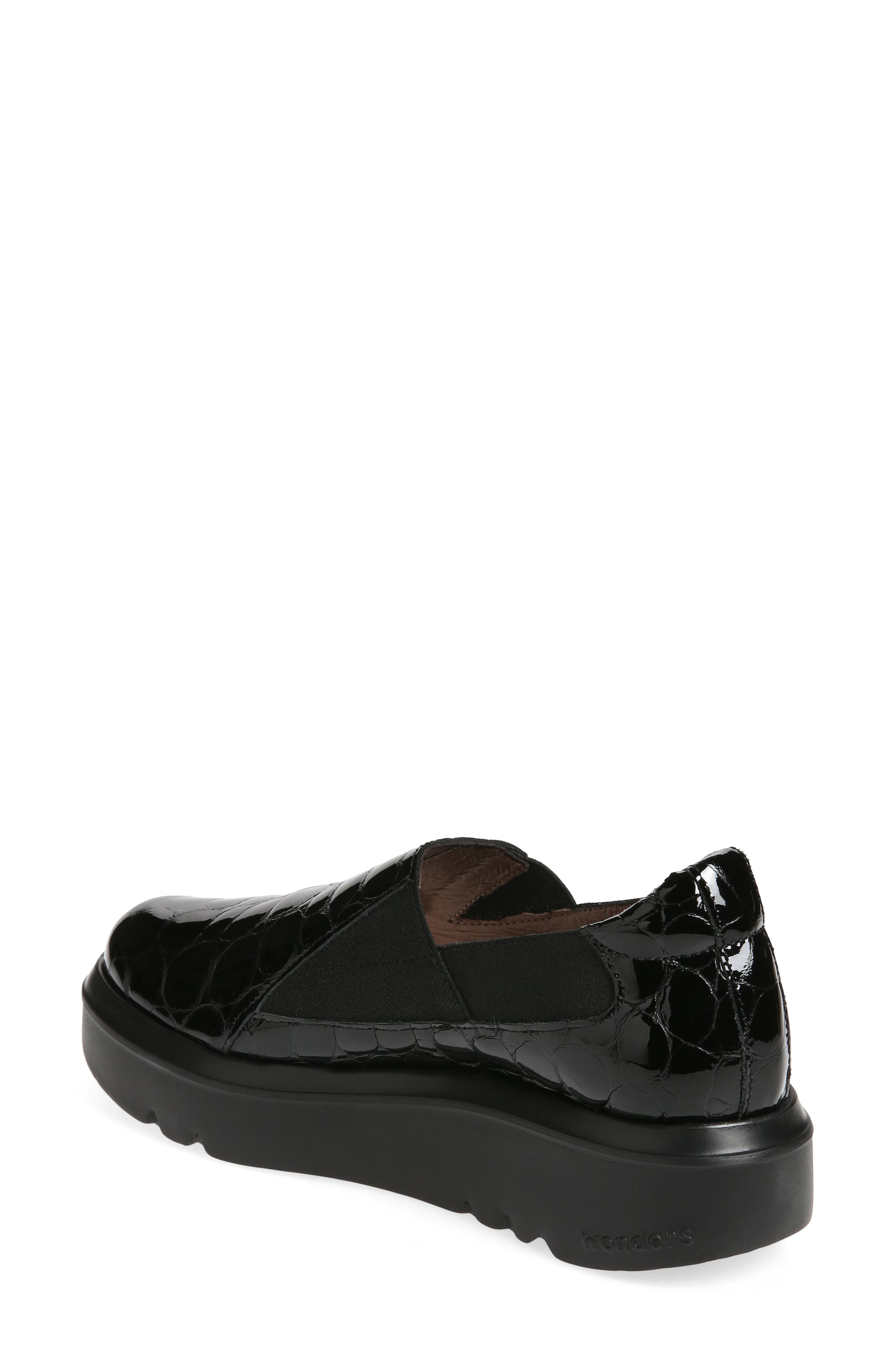 Wonders Twin Gore Platform Loafer, Alternate, color, 
