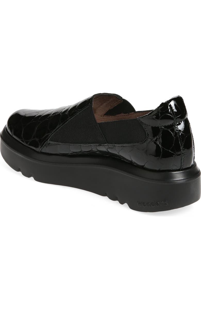 Wonders Twin Gore Platform Loafer, Alternate, color,