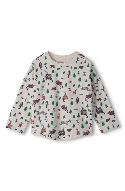 Kids' Forest Adventure Long Sleeve Graphic Tee