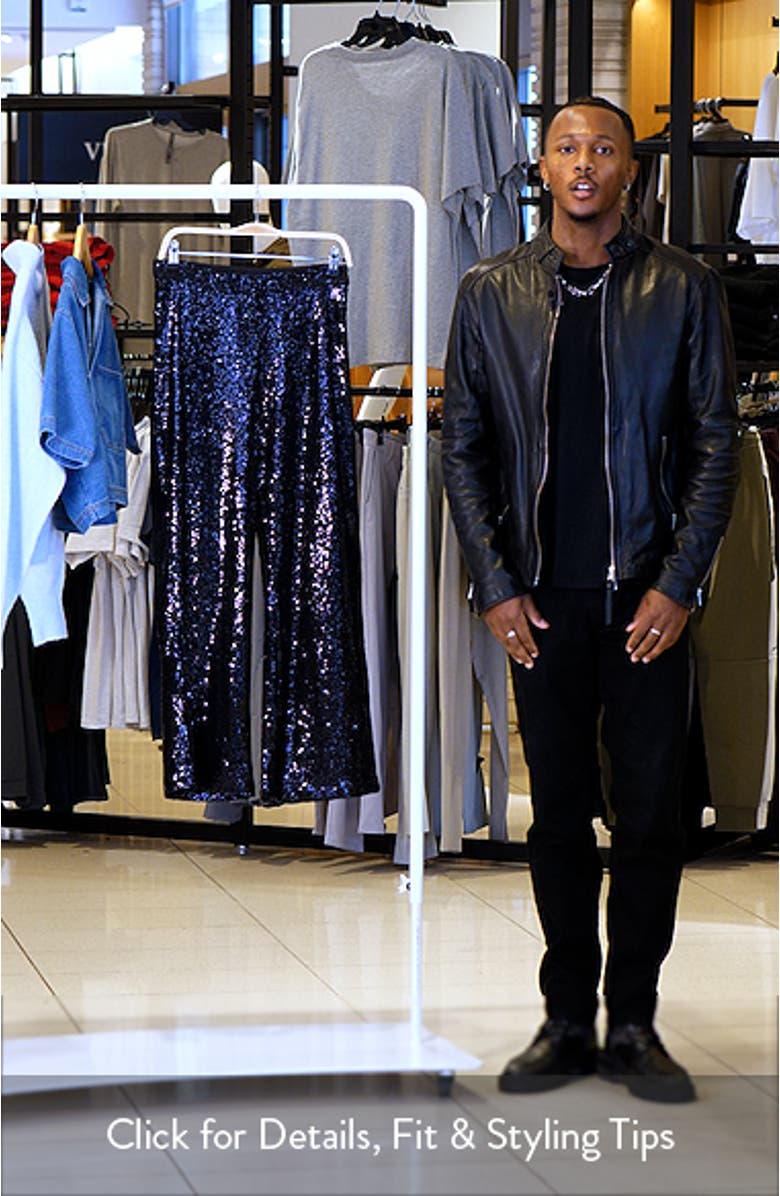 Drea Sequin Straight Leg Pants, sales video thumbnail