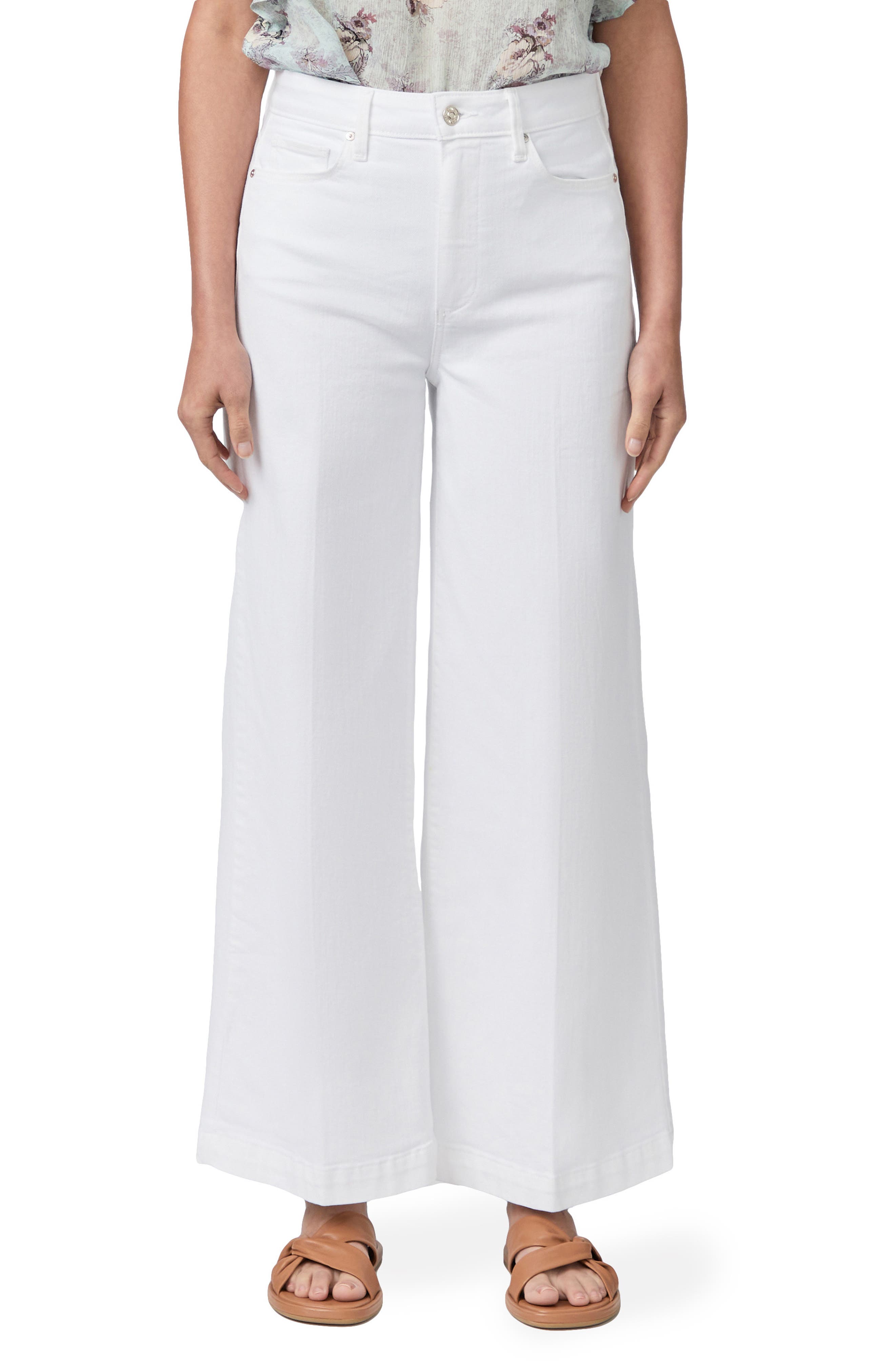 PAIGE Harper High Waist Wide Leg Ankle Pants