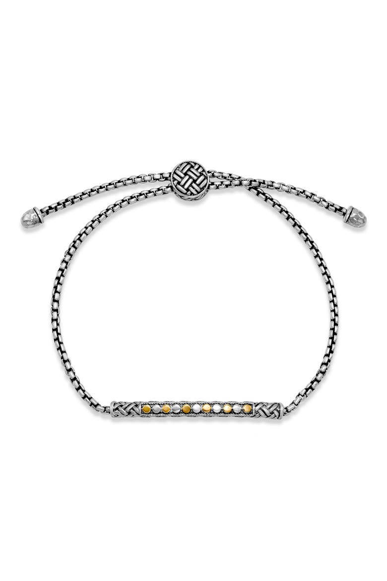 Armadilo Slider Bracelet, Main, color, SILVER AND GOLD