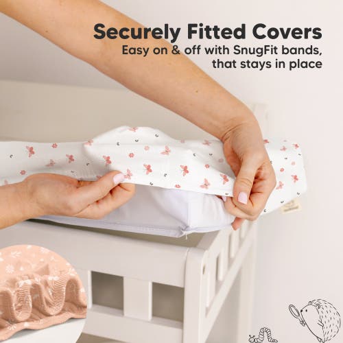 Keababies 2-pack Isla Changing Pad Covers In Butterflies