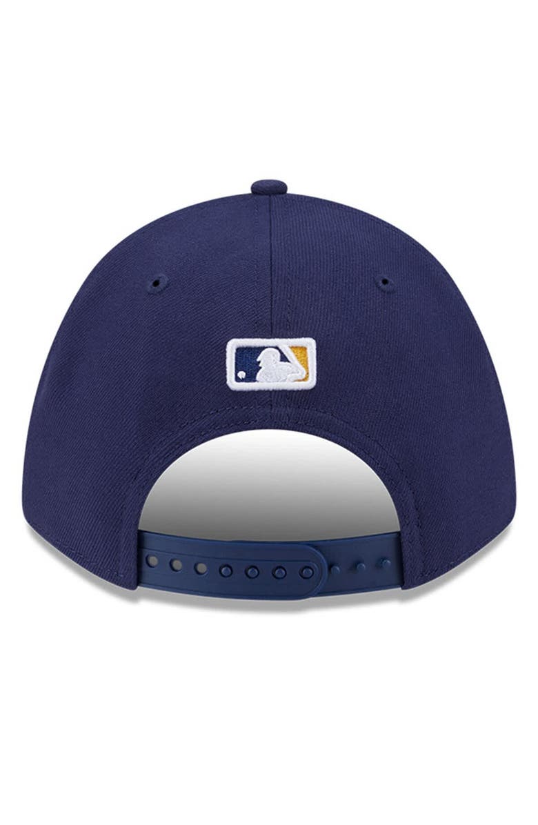 New Era Men's New Era Navy Milwaukee Brewers Player Replica 9FORTY Adjustable Hat, Alternate, color, Navy
