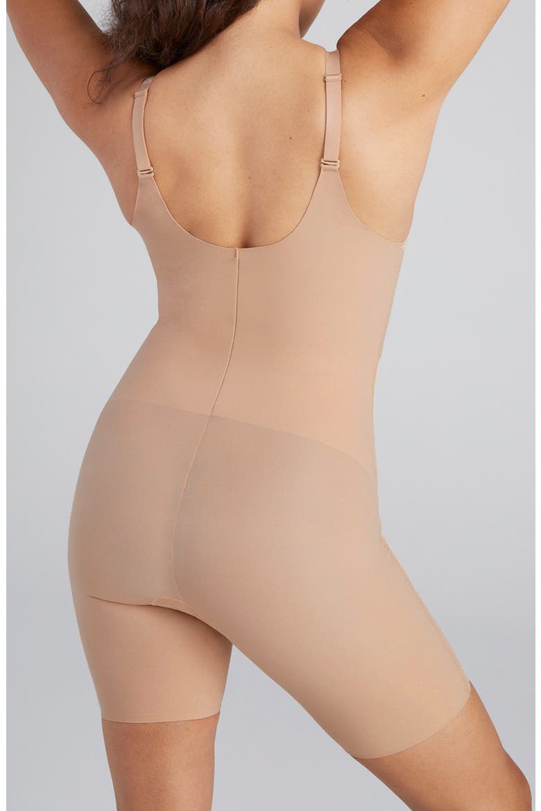 Mid Thigh Bodysuit, Alternate, color, SAND