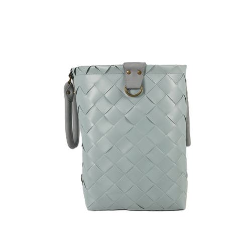 Handed By Saint Tropez Recycled Plastic Weekender Bag In Grey/green