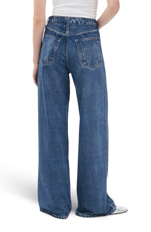 Rag & Bone Miramar Sofie High Waist Cotton Terry Sweatpant Jeans In Blue