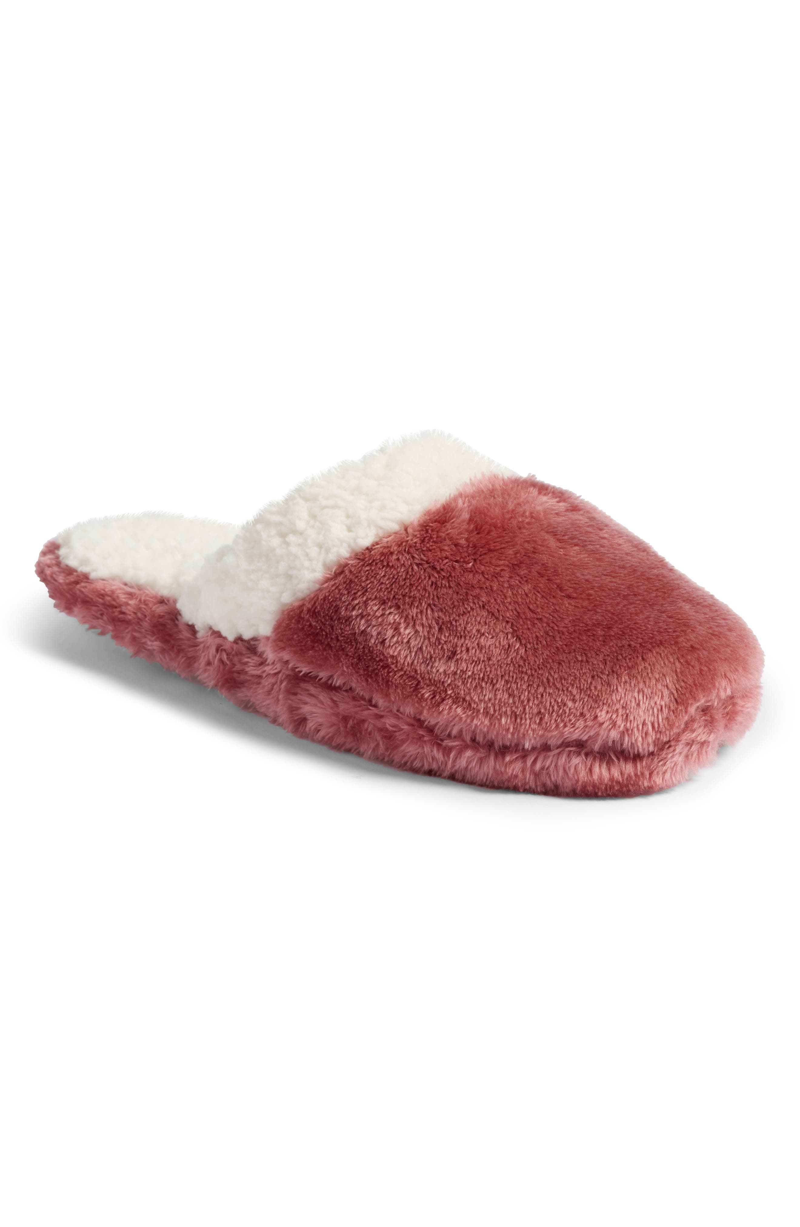 Nordstrom Frosted Scuff Slippers, Main, color, 