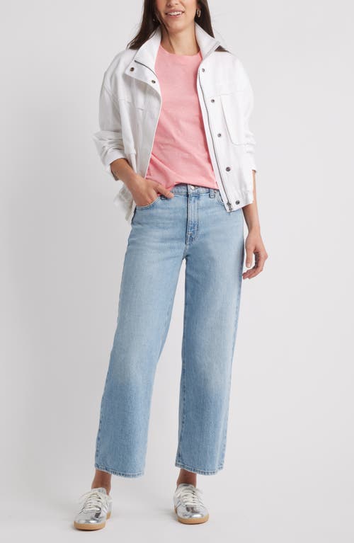 Caslonr Caslon(r) Ruffle Sleeveless Pima Cotton Top In Pink