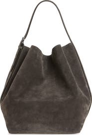 TOTEME Belt Strap Suede Hobo Bag