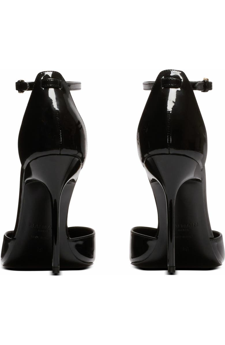 Balmain Sync patent leather stilettos, Alternate, color, Black