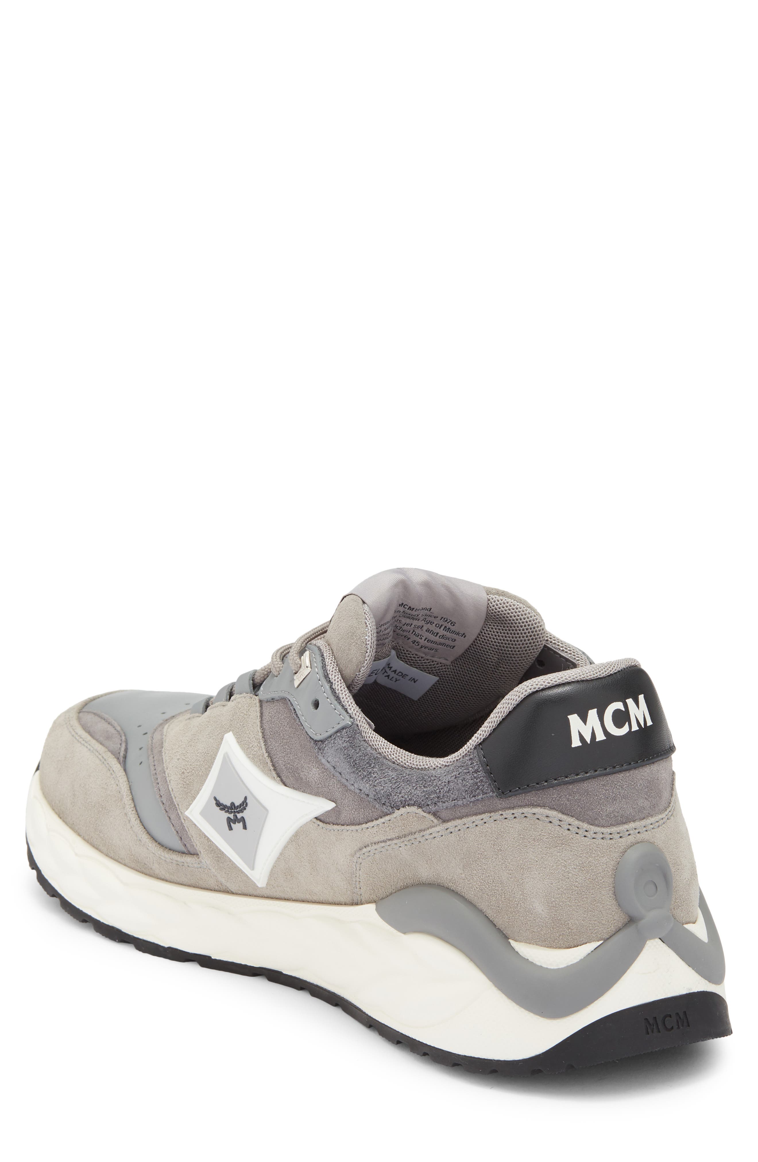 MCM Skywander Sneaker, Alternate, color, Ice Grey