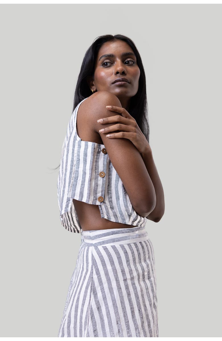 Reistor Breezy Linen Summer Set, Alternate, color, Striped Linen