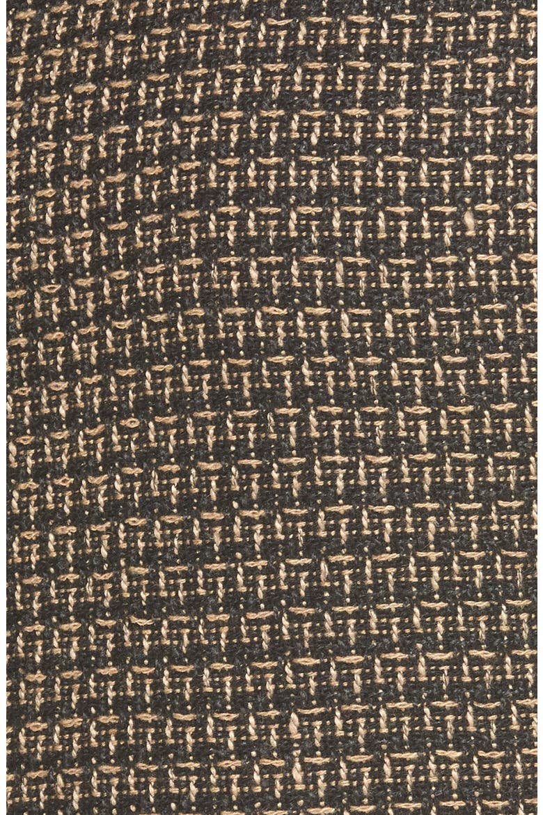 Tweed Faux Wrap Pencil Skirt, Alternate, color, CAMEL/ BLACK