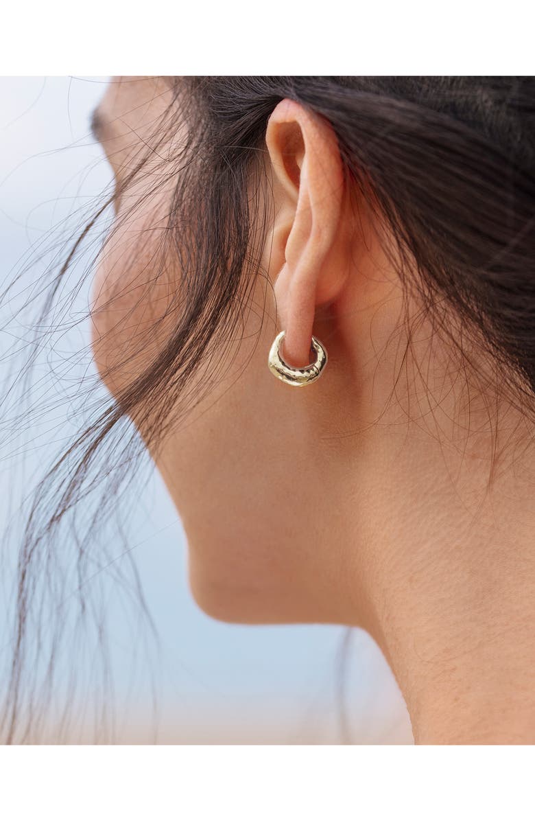 Monica Vinader Deia Huggie Hoop Earrings, Alternate, color, Silver