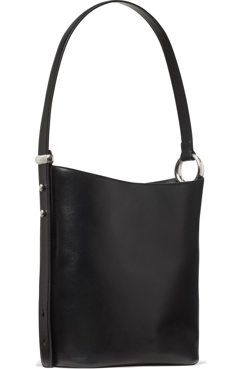 Kate Spade New York halo fine grain leather bucket bag, Alternate, color, Black