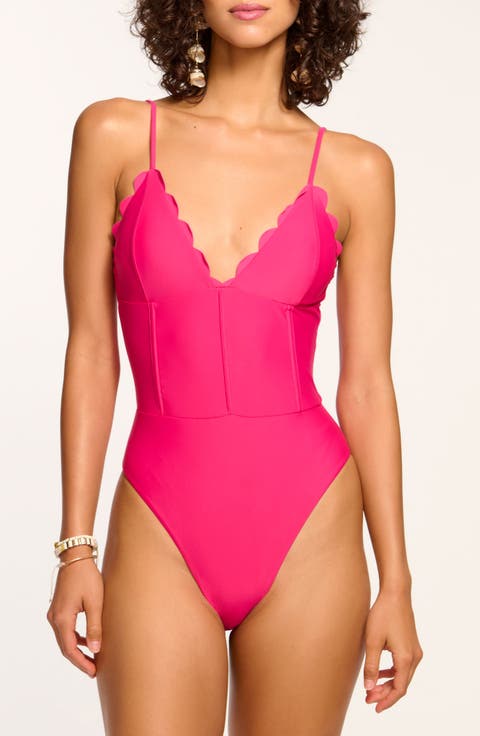 Mikayla Scalloped One-Piece Swimsuit