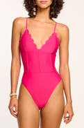 Ramy Brook Mikayla Scalloped One-Piece Swimsuit