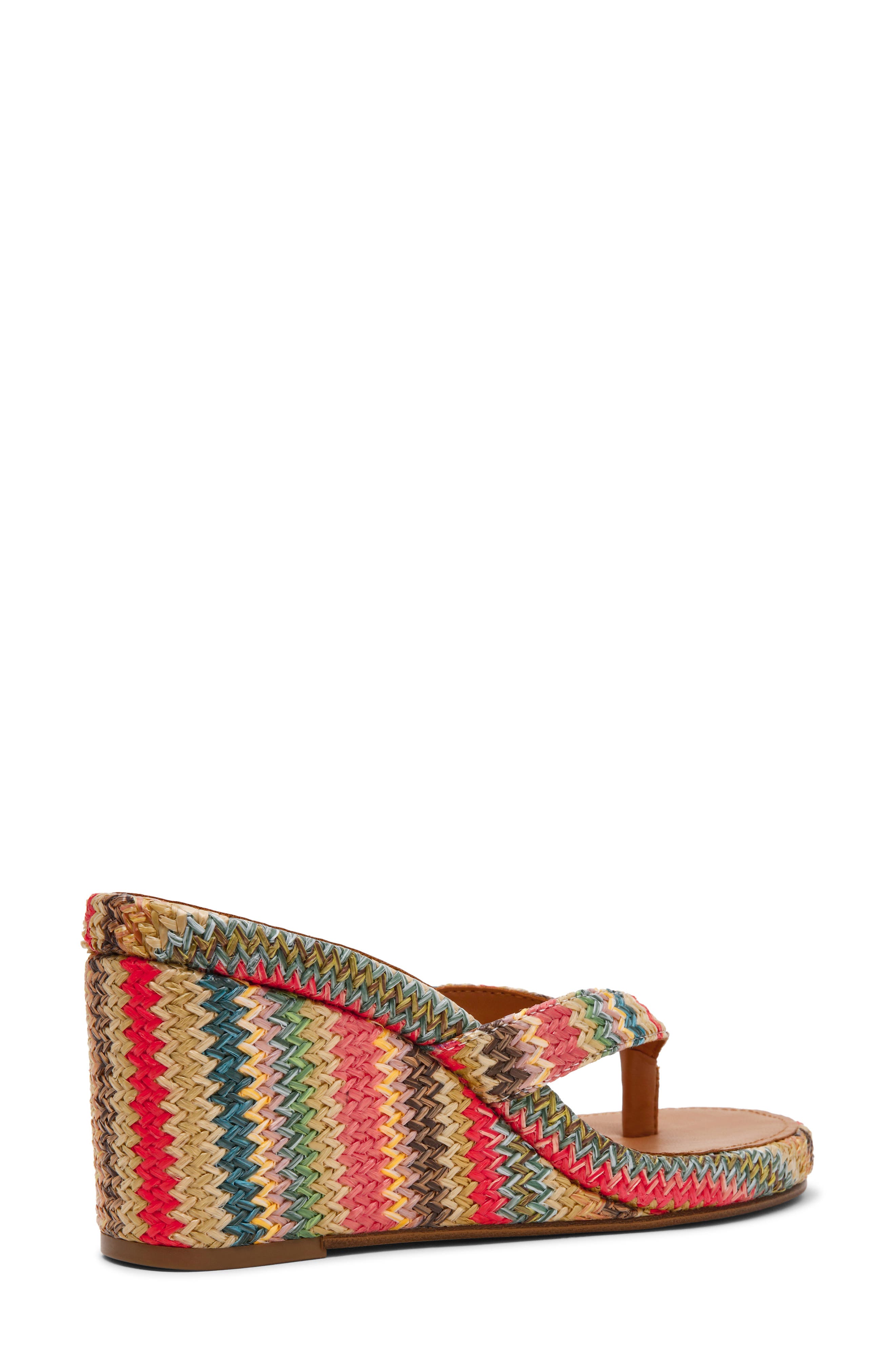 Playing Wedge Sandal, Alternate, color, BRIGHT MULTI