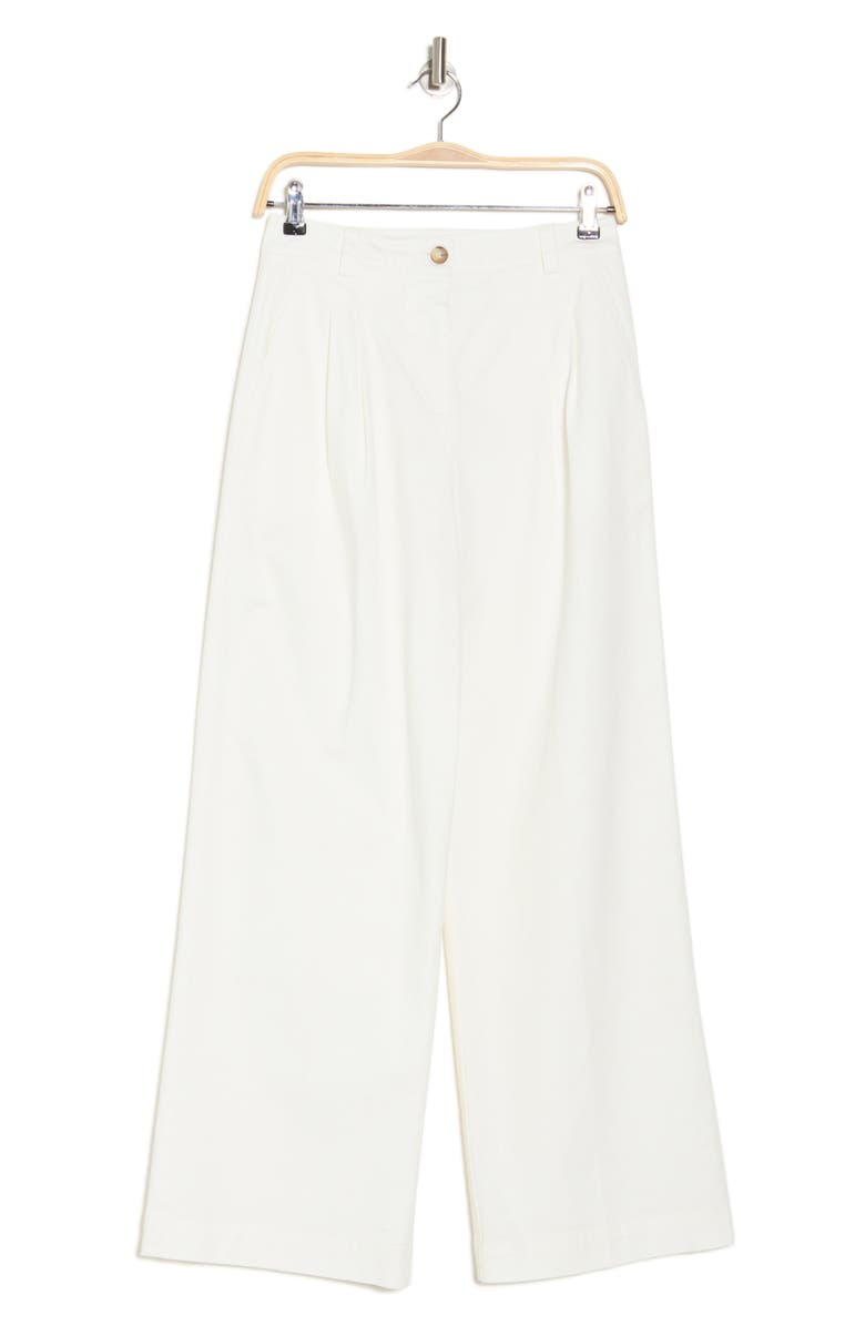 Reiss Astrid Pleated Wide Leg Pants, Alternate, color, White