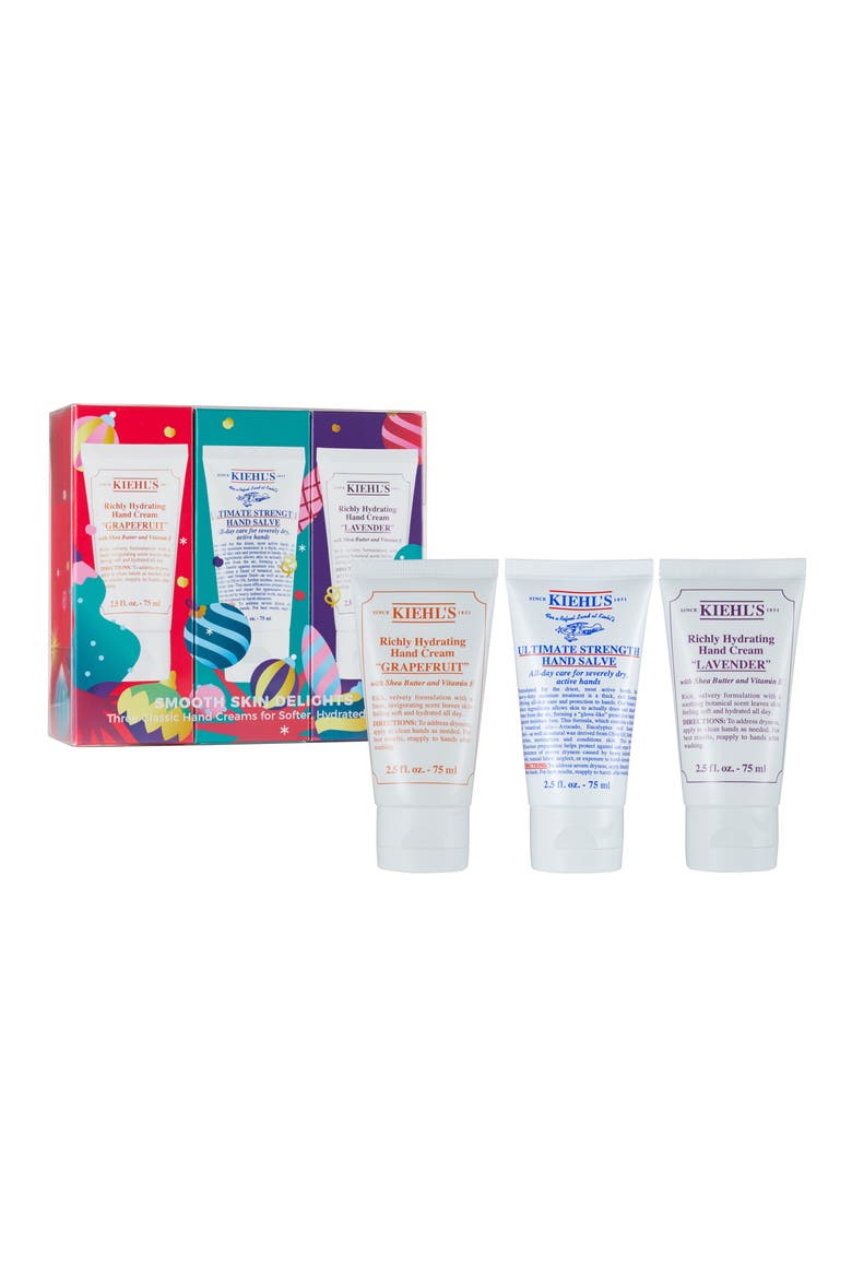Smooth Skin Delights Travel Size Richly Hydrating Hand Cream Trio, Main, color, NO COLOR
