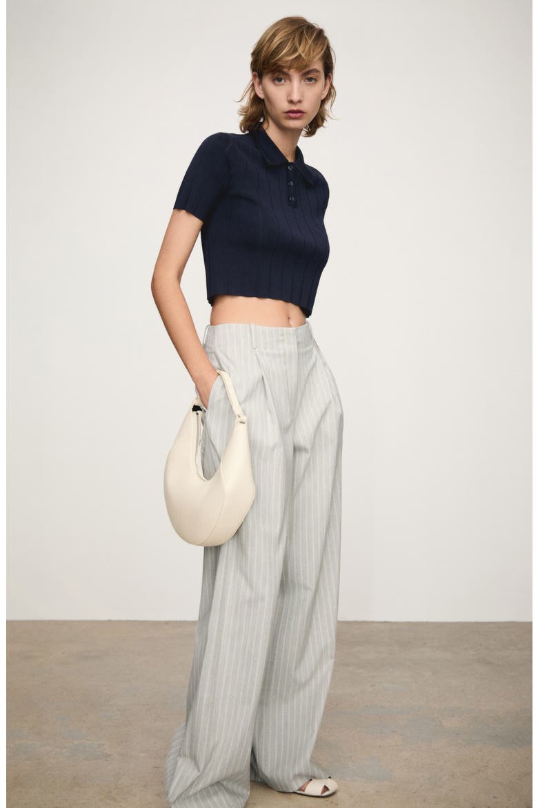 Pinstripe Wide Leg Pants, Alternate, color, SKY BLUE