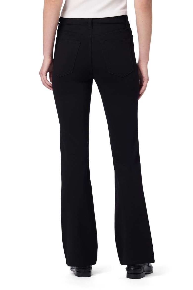 High Waist Bootcut Ponte Pants, Alternate, color, BLACK