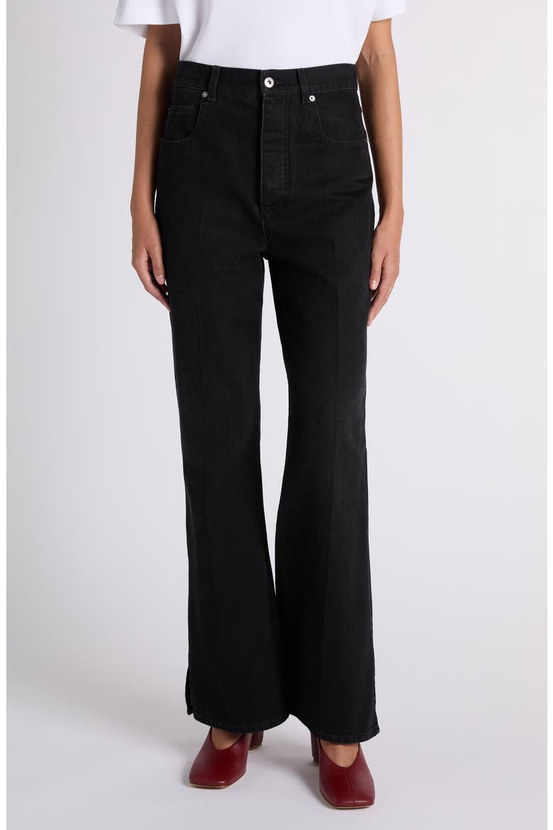 Wide Leg Jeans, Main, color, 1000 BLACK