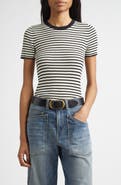 Nili Lotan Hettie Stripe Silk Sweater