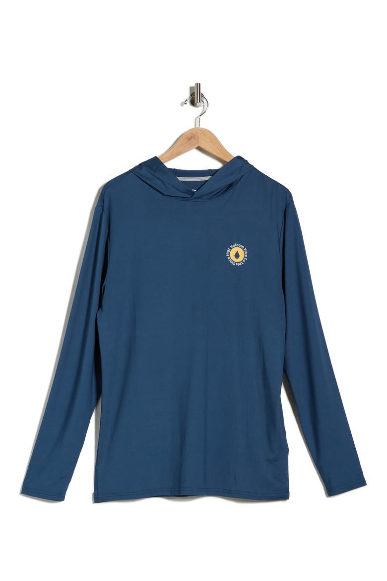 Crawdad Hooded Swim Shirt, Alternate, color, DEEP BLUE