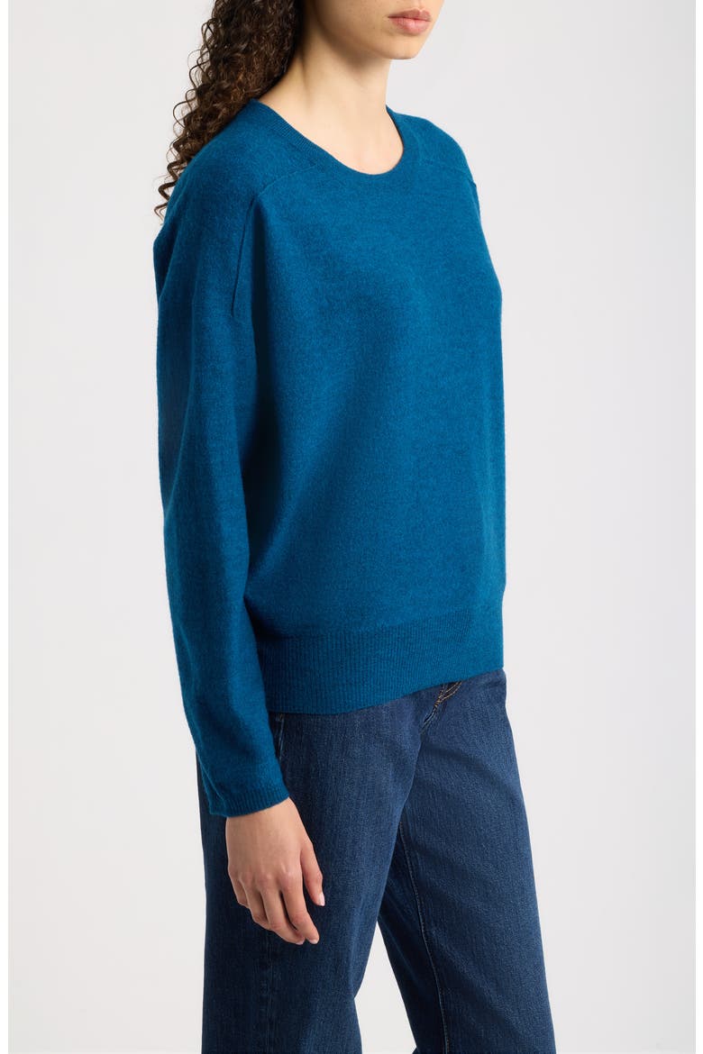 Wool Crewneck Sweater, Alternate, color, BLUE