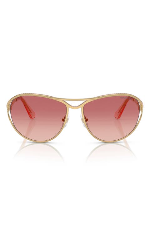 59mm Gradient Pilot Sunglasses