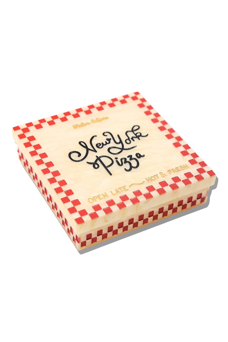 New York Pizza Decorative Box, Alternate, color, CREAM