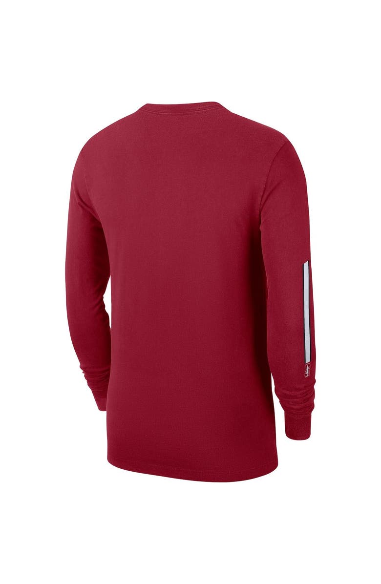 Nike Men's Nike Cardinal Stanford Cardinal Word Long Sleeve T-Shirt, Alternate, color, 