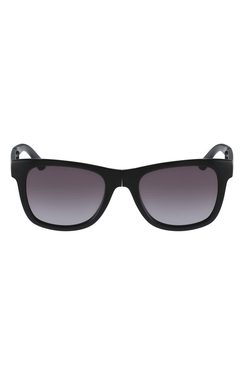 Lacoste 52mm Foldable Retro Frame Sunglasses, Main, color, 