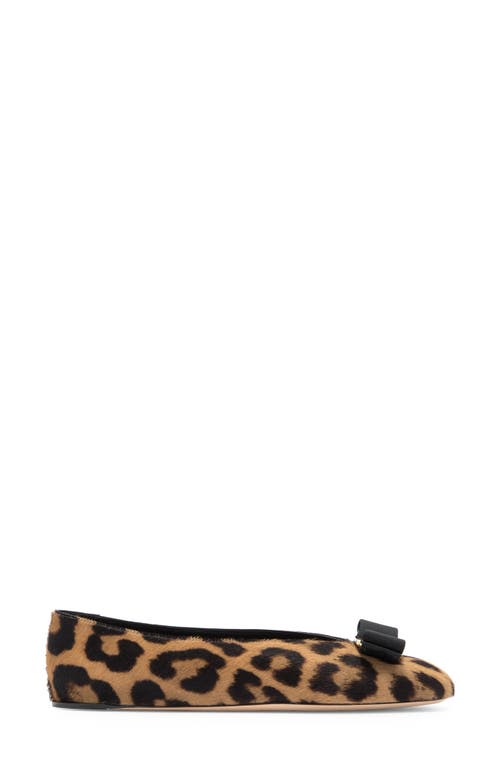 Ferragamo Vanna Genuine Calf Hair Ballet Flat