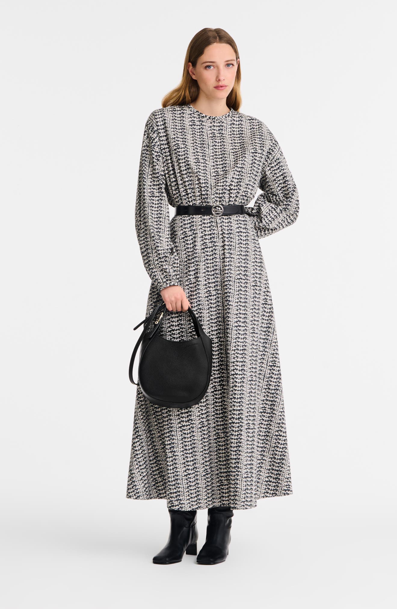 Longchamp Le Foulonné Leather Top Handle Crossbody Bag, Alternate, color, 