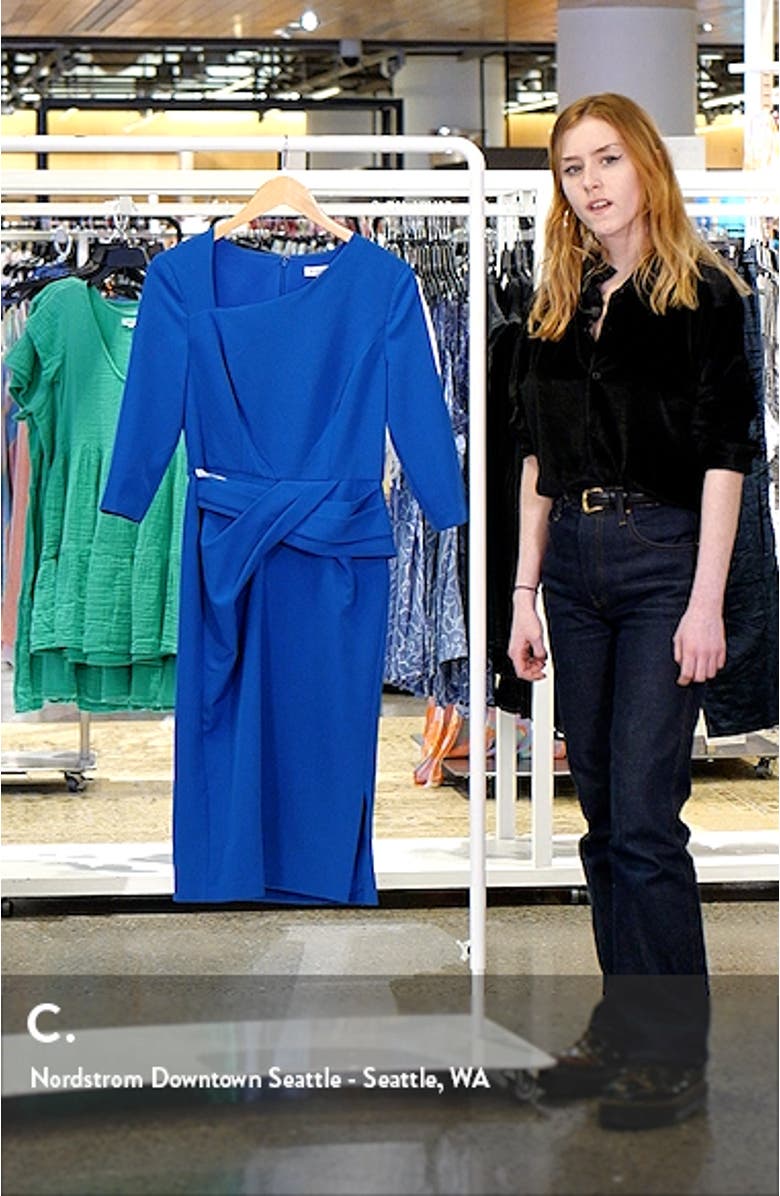 Alexa Asymmetric Midi Cocktail Dress, sales video thumbnail