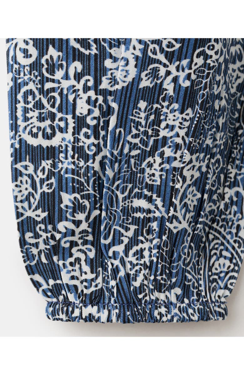MANGO TEEN Abstract Paisley Print One Shoulder Crop Top, Alternate, color, 