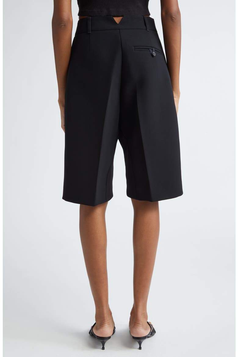 Le Bermuda Ovalo Tailored Shorts, Alternate, color, BLACK