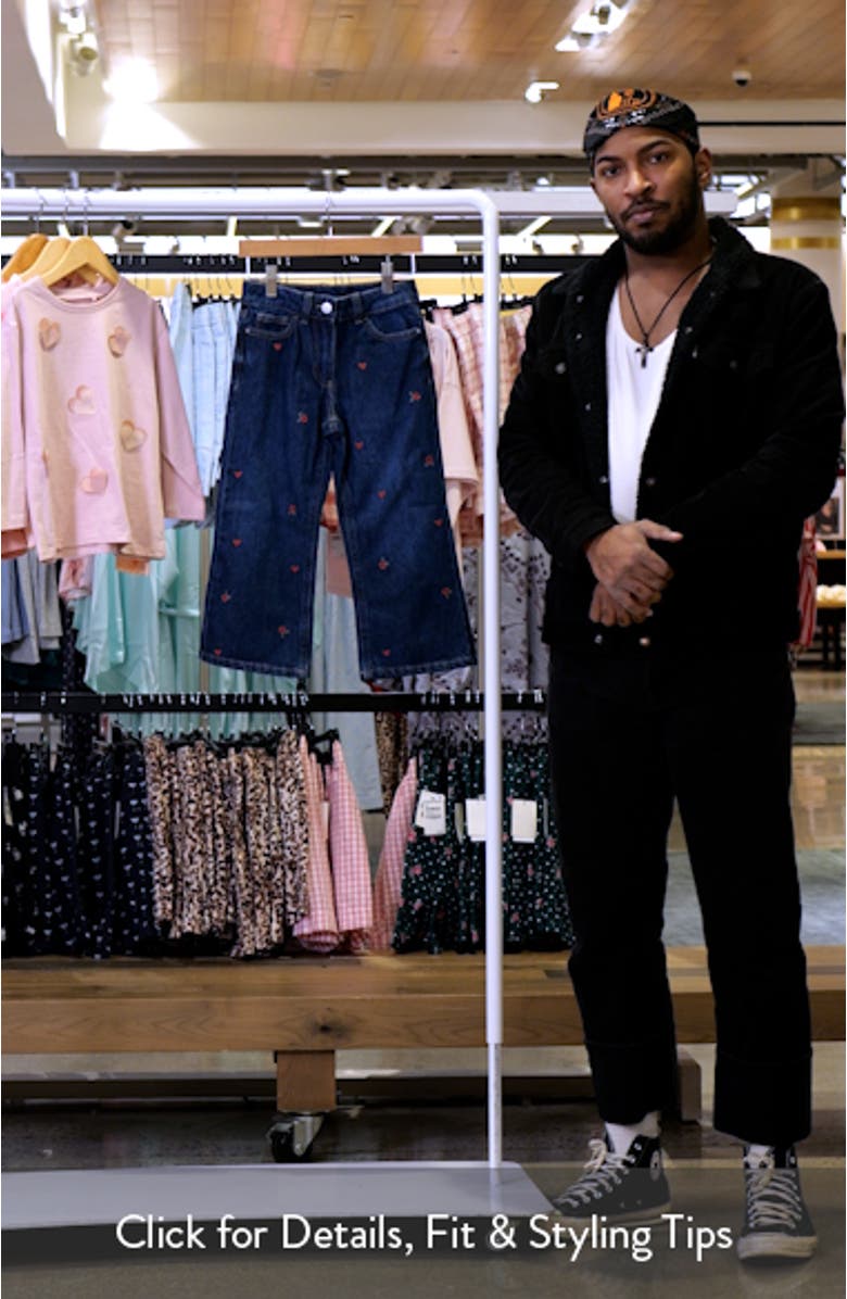 Kids' Embroidered Flare Jeans, sales video thumbnail