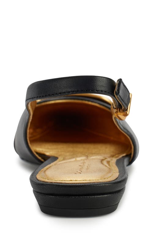 Donna Karan Perilynn Pointed Toe Slingback Flat In Black