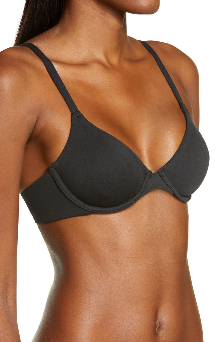 SKIMS Stretch Cotton Jersey Underwire Bra, Alternate, color, 