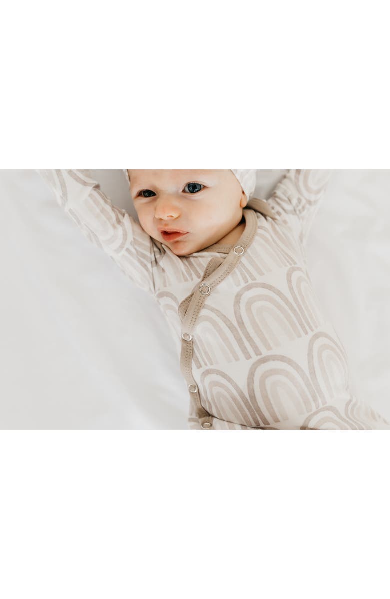 Copper Pearl Zella Newborn Knotted Gown, Alternate, color, Bliss