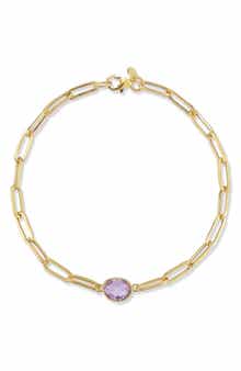 Ember Fine Jewelry 14K Gold Amethyst Bracelet
