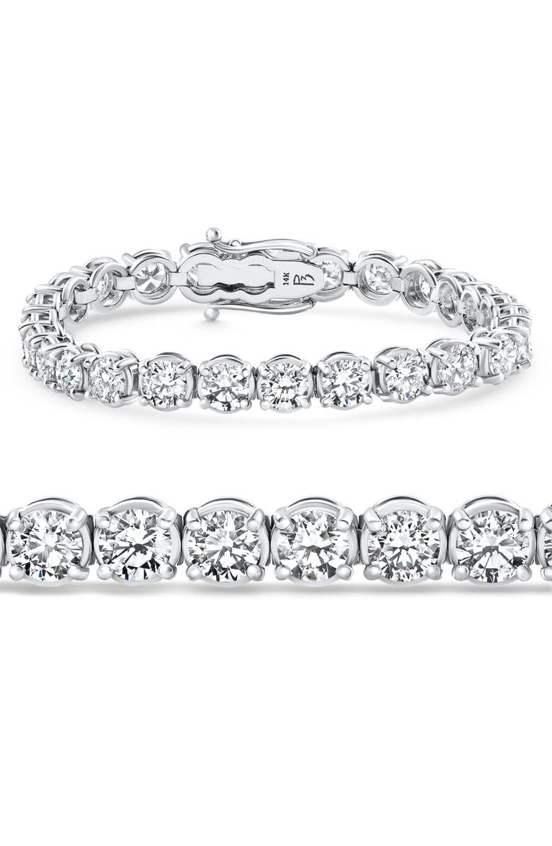 Bliss Diamond 19.00Ct Diamond 21 Gram Tennis Bracelet 14k Gold 7" Lab Grown, Main, color,