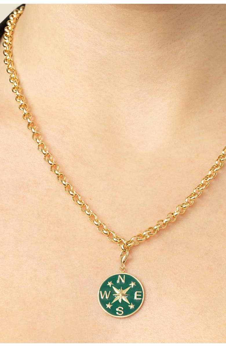 Oradina 14K Gold Rimini Rolo Chain Necklace, Alternate, color, Yellow Gold