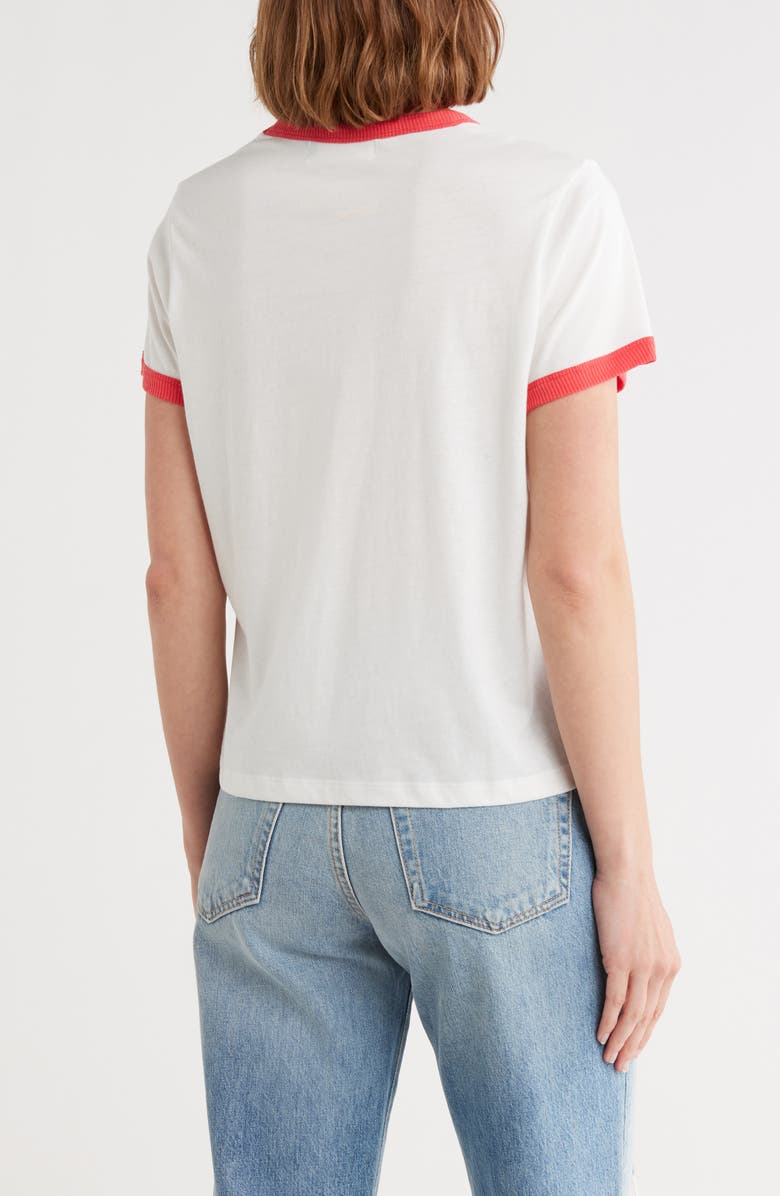 The Laundry Room Coca Cola Smile Graphic Ringer T-Shirt, Alternate, color,