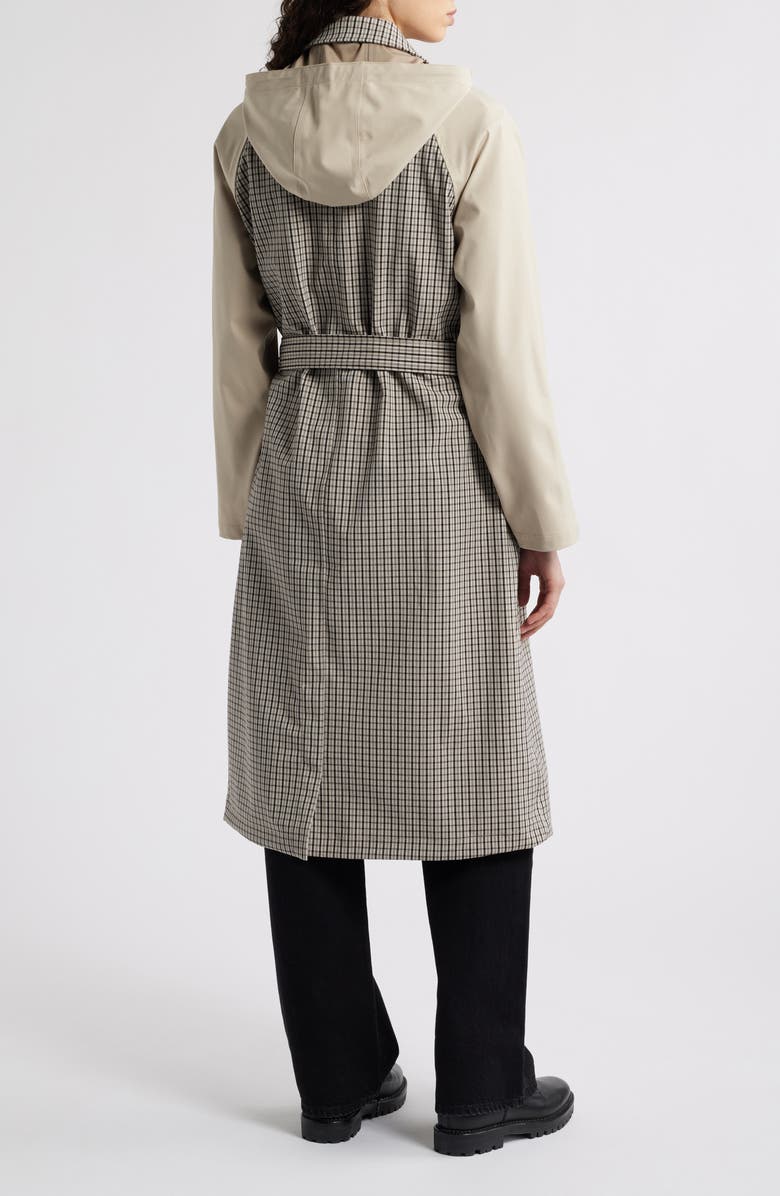 Ilse Jacobsen Water Resistant Mixed Media Trench Coat, Alternate, color,